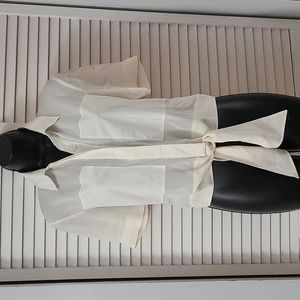 Theory bone color blouse